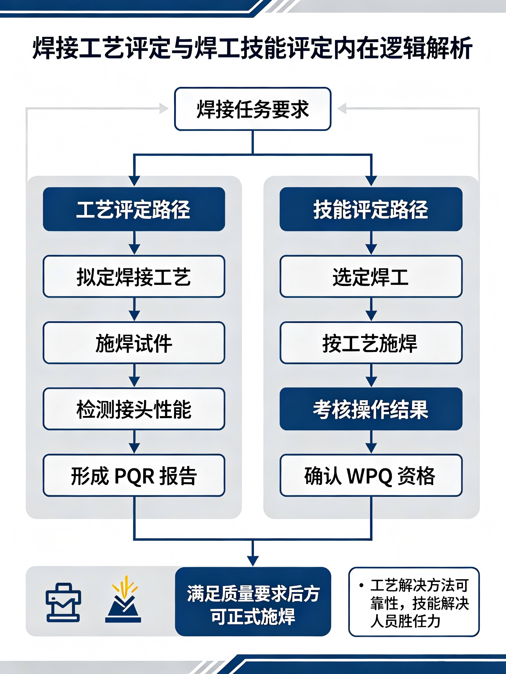 焊接工艺评定与焊工技能评定内在逻辑解析